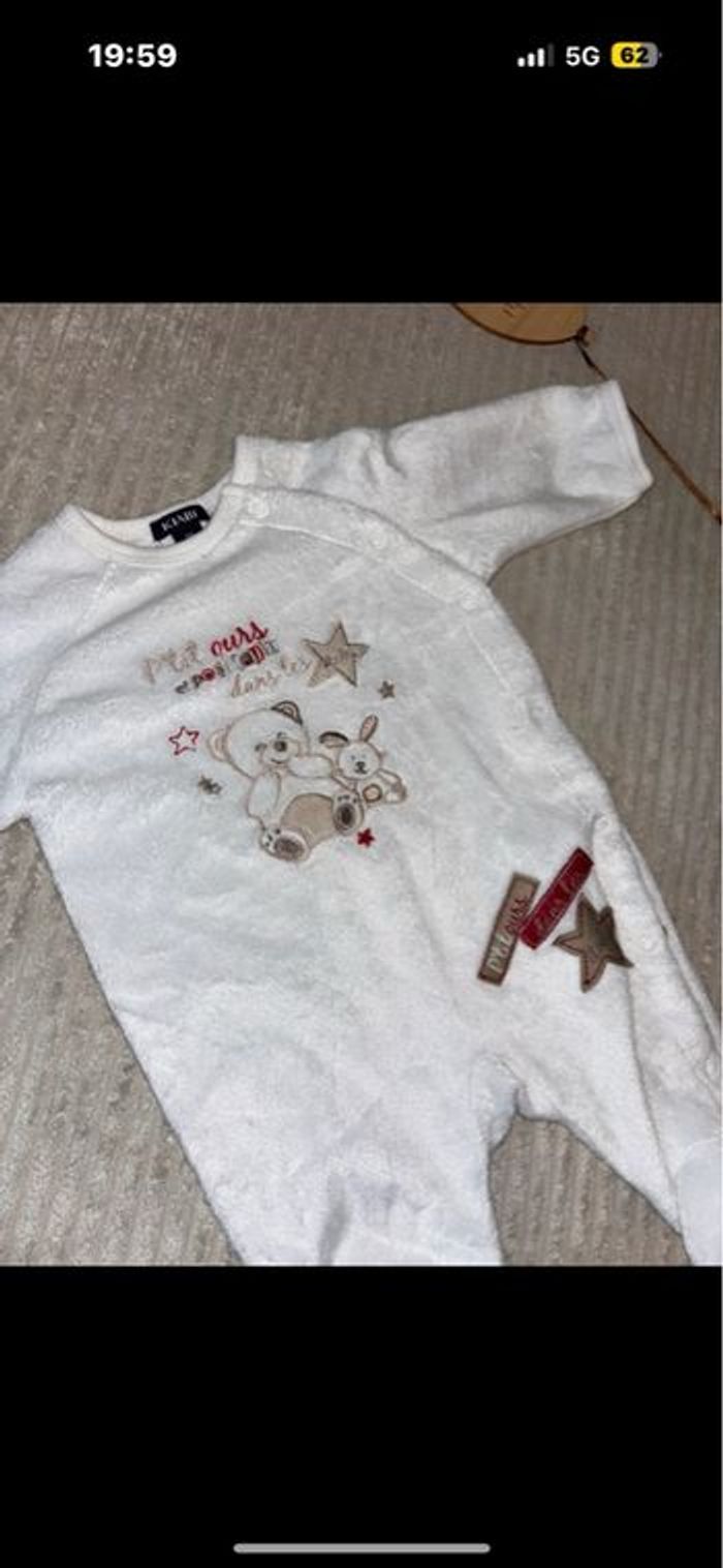 Pyjama velours blanc