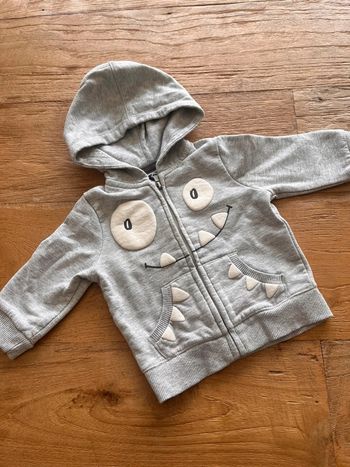 Veste zipee  grise 6 mois Kiabi