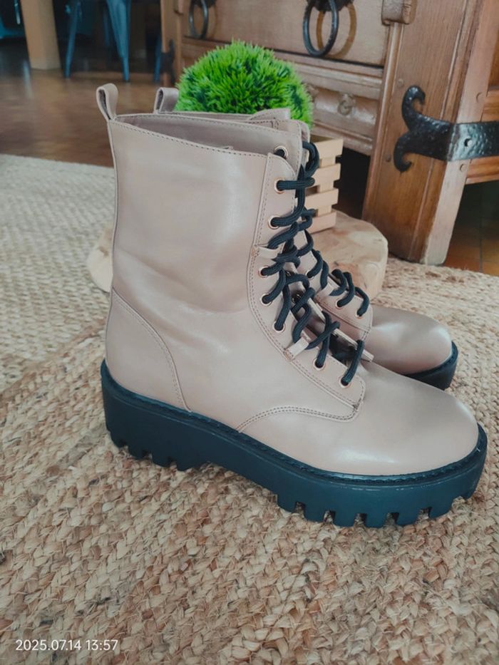Bottes à lacets electra justfab - photo numéro 2
