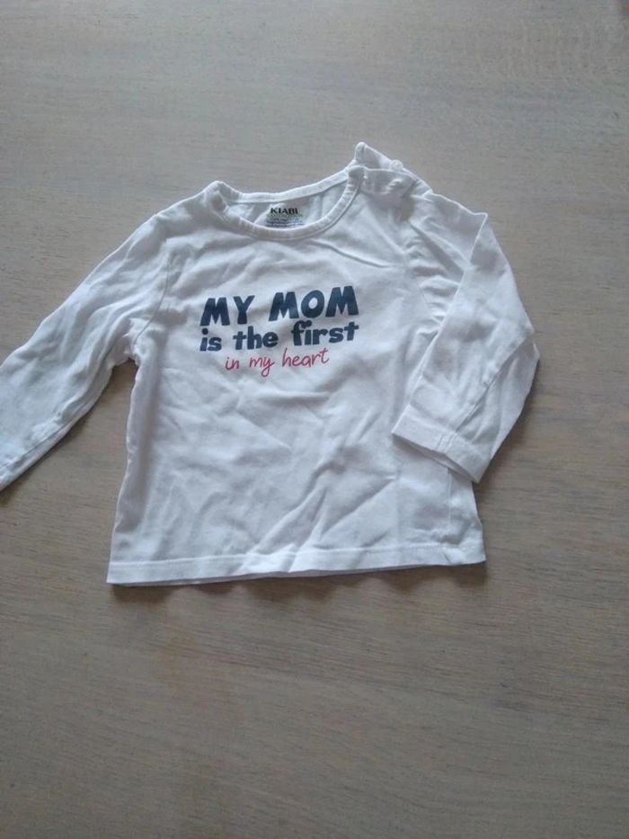 Tee-shirt blanc 9 mois