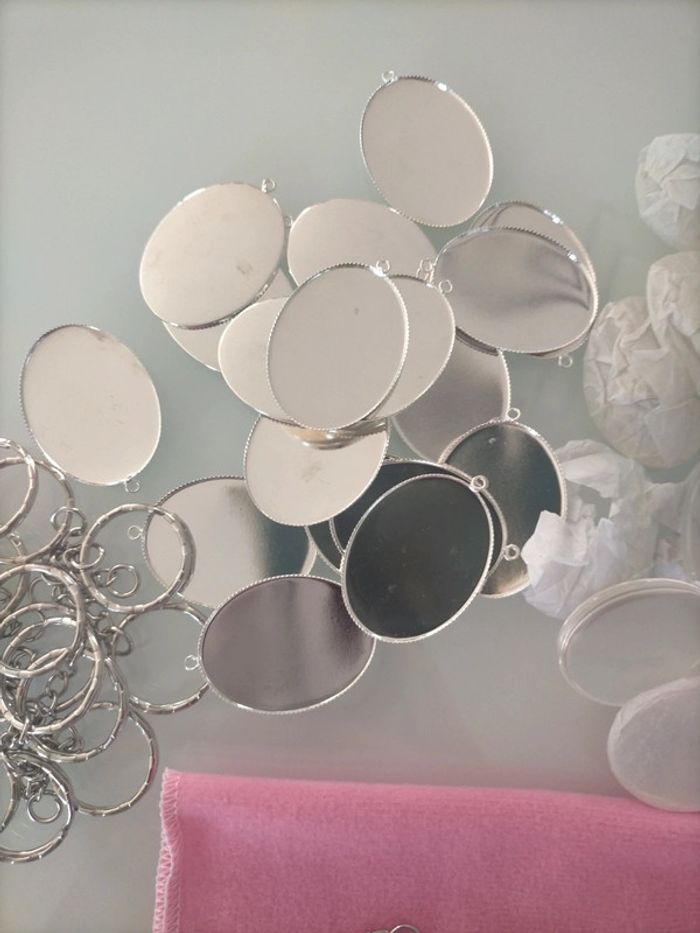 Lots de 20 porte-clés à personnaliser - photo numéro 3