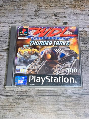 WDL World destruction League Thunder Tanks Jeu PS1 complet Sony