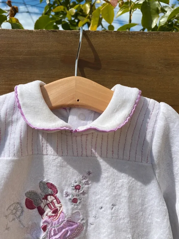 Pyjama 1 pièce bébé fille Minnie mouse Disney store 3 6 mois 68cm - photo numéro 6