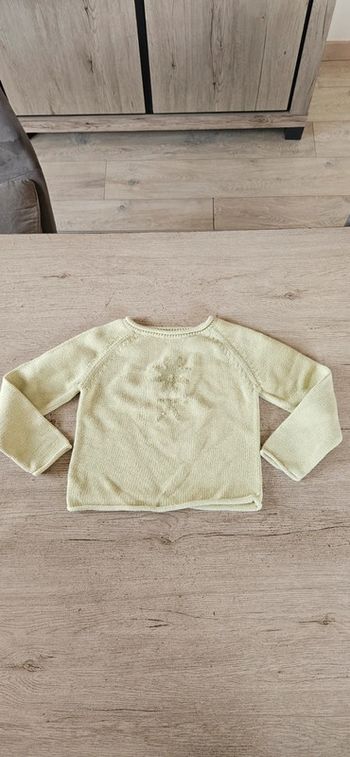 Pull léger à manches longues, pistache, Okaïdi, 8 ans