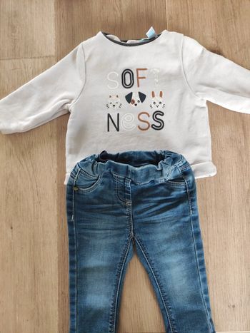 Ensemble pantalon et sweat 6 mois fille