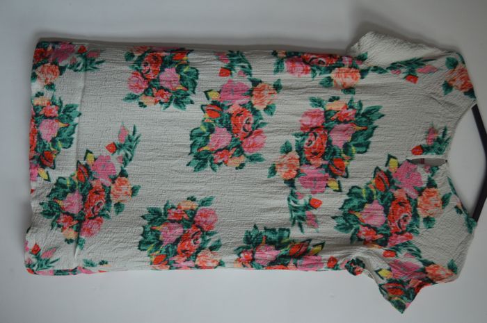 Robe droite florale Comptoir des Cotonniers – Taille 38 – imprimé roses multicolores - photo numéro 4