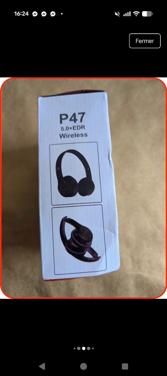 Casque Sans Fil P47 Bluetooth 5.0+EDR - Neuf (Boîte abîmée - photo numéro 5