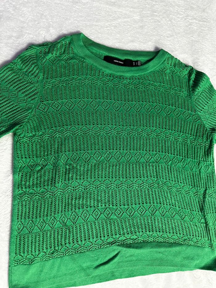 Haut Vero Moda vert - photo numéro 2