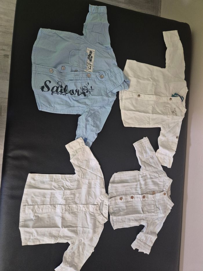 Lot de 4 chemises 3mois