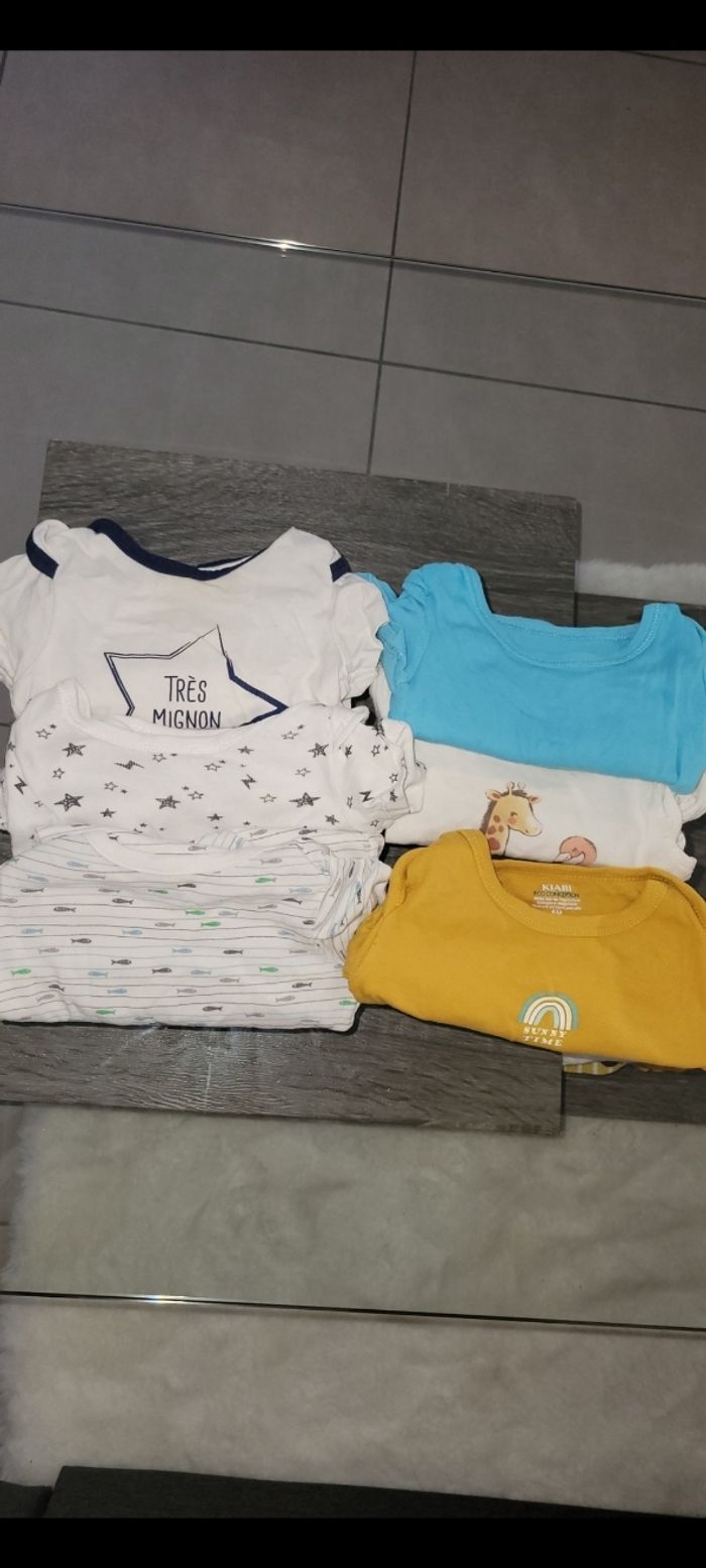 Lot body manche courte