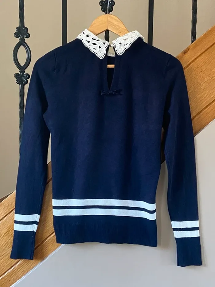 Pull avec col brodé Naf Naf - photo numéro 3