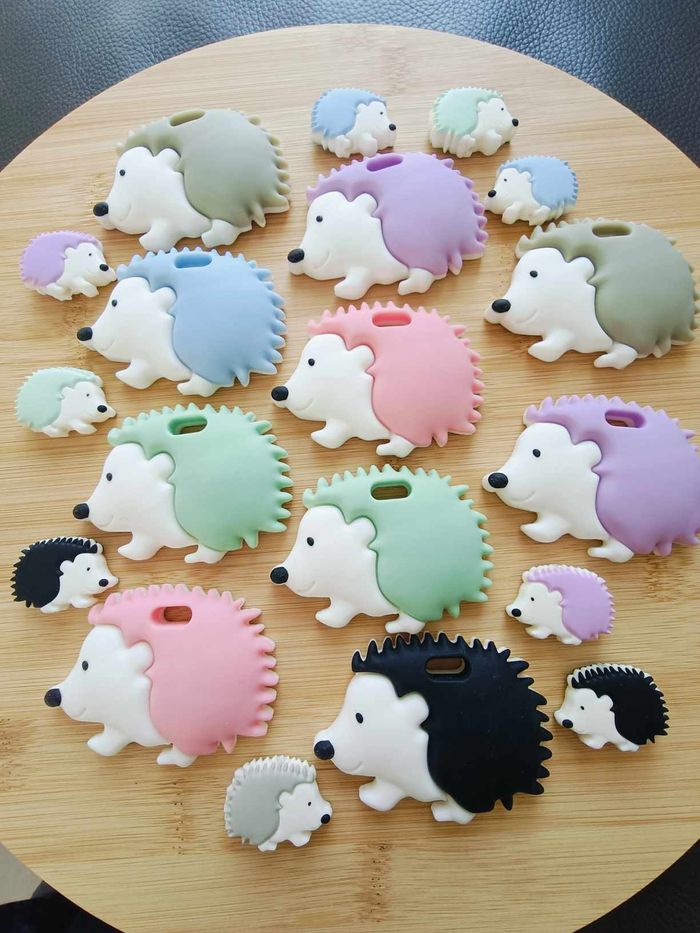 Anneaux de dentition et perles en silicone