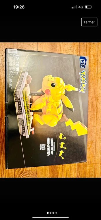 NEUF Mega construx Pikachu en mouvement interactif 1095 pieces Pokemon grand