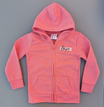 Pull sweat zippé à capuche 5 ans fille Complces 