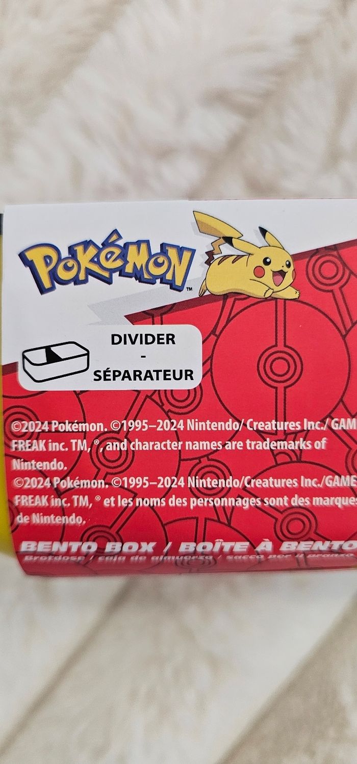Magnifique boite a bento Pikachu Pokémon Neuve - photo numéro 3