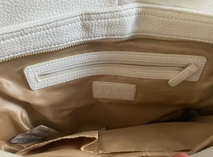 sac liu jo sac a main de couleur blanc ete avec son porte monnaie - photo numéro 4