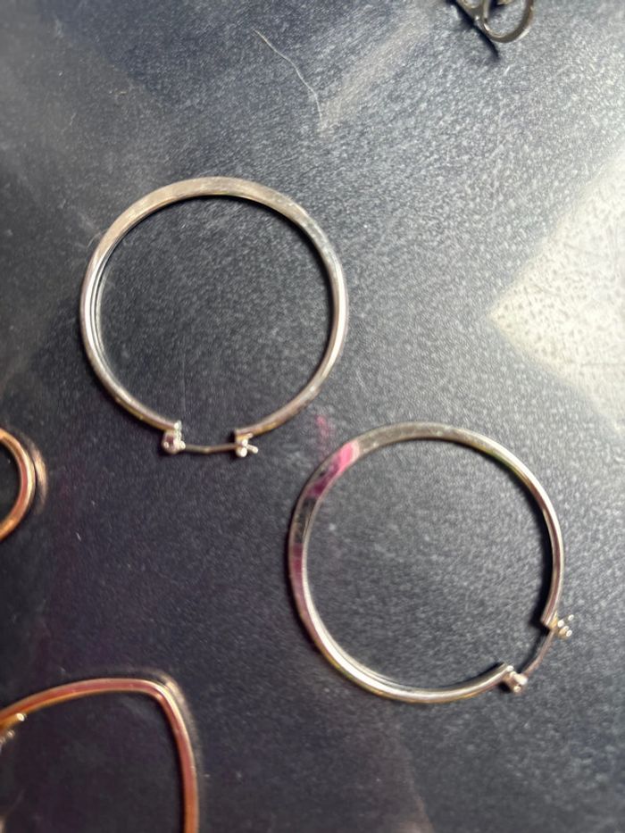 Lot boucles d’oreilles anneau - photo numéro 4