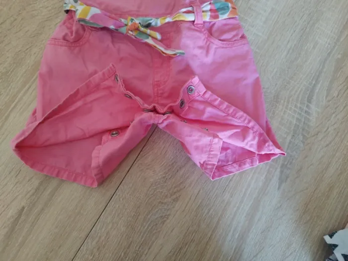 Salopette rose avec ceinture - photo numéro 5