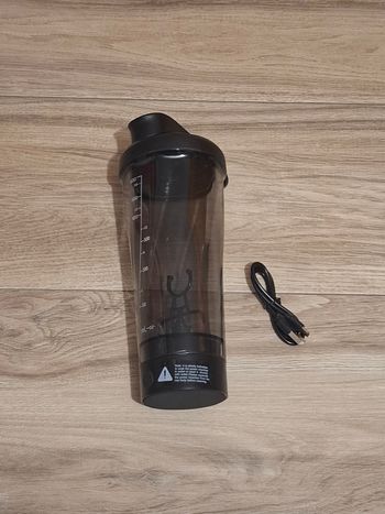 Shaker électrique usb proteine rechargeable finesse sport noir