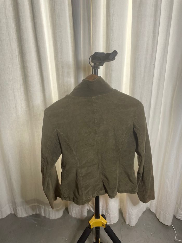 Veste velours lisse avec fantaisie - photo numéro 2