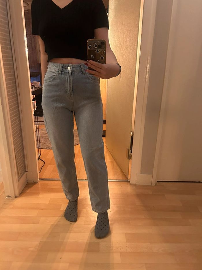 Jean mom taille haute - photo numéro 2