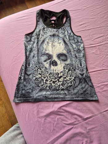 débardeur M noir avec tête de mort