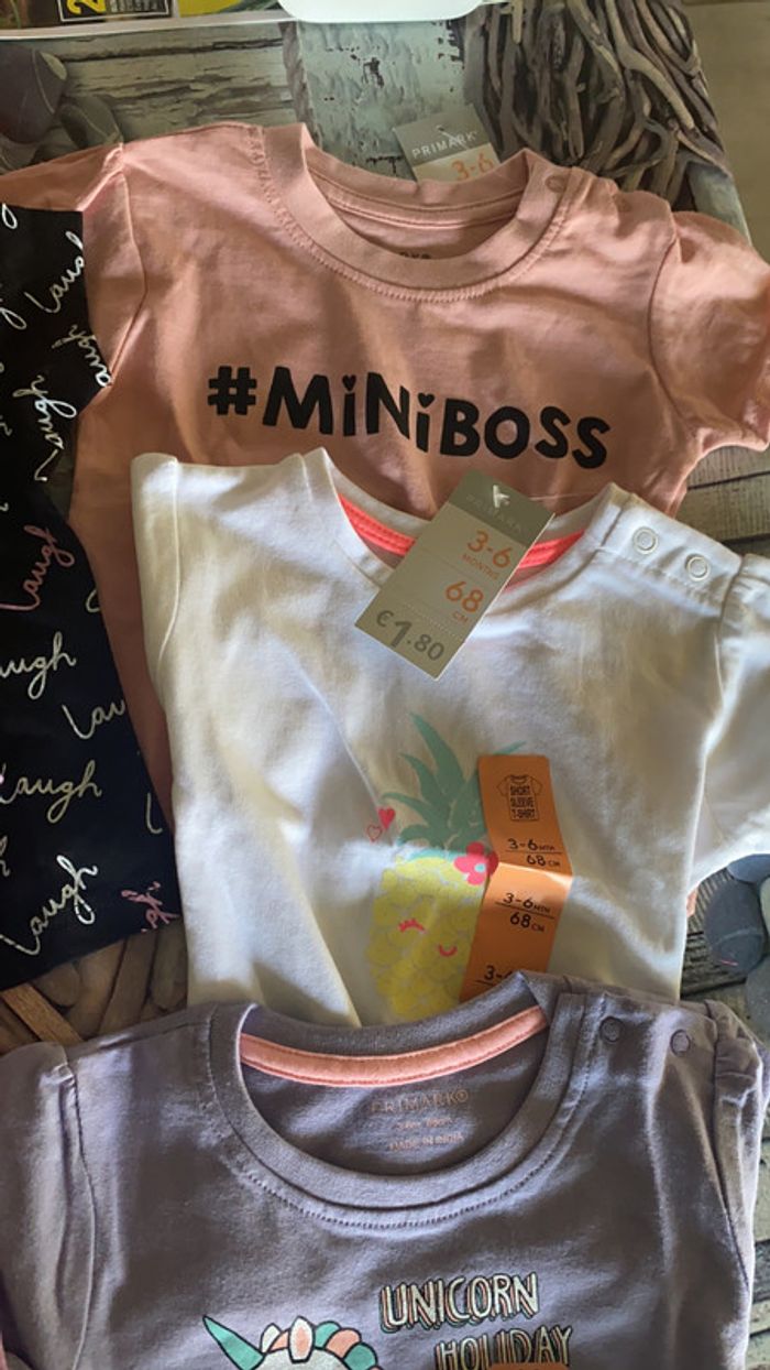 Lot de 5 tee shirt manches courtes Primark - photo numéro 3