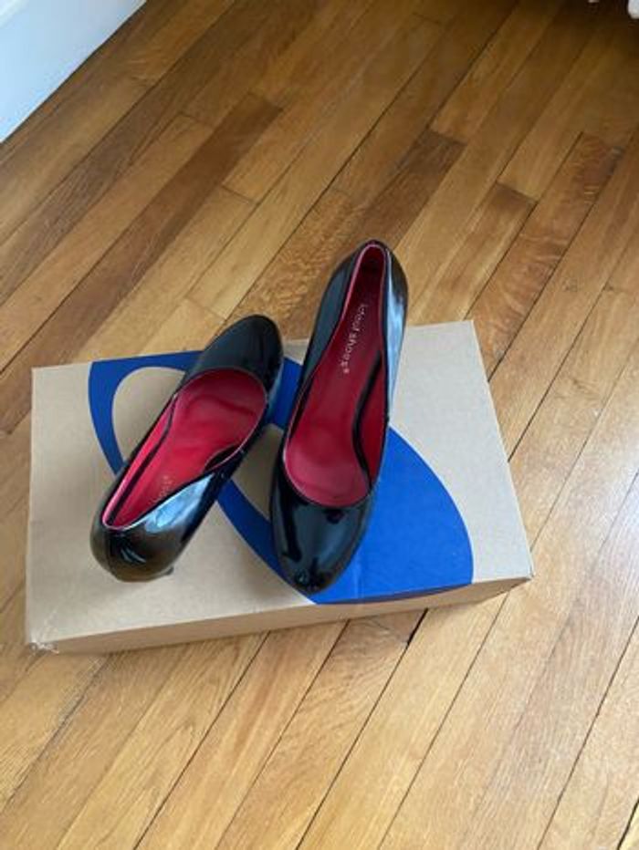 Chaussures à talons  noir brillant - photo numéro 8