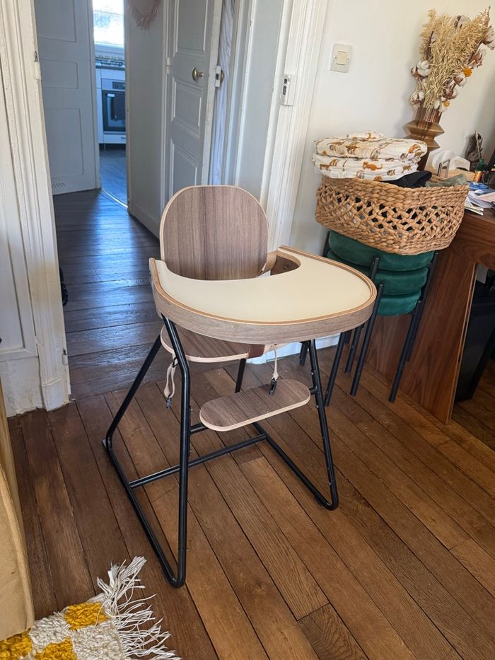 Chaise haute bébé Charlie Crane - Tibu noyer - Set complet - photo numéro 8