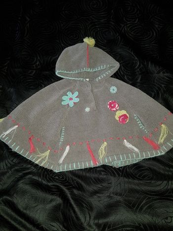 Poncho 3/6 mois Alphabet