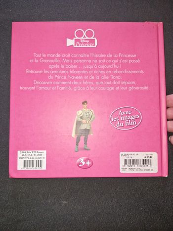 Lot de 3 beaux livres la princesse et la grenouille  clochette et le roi lion