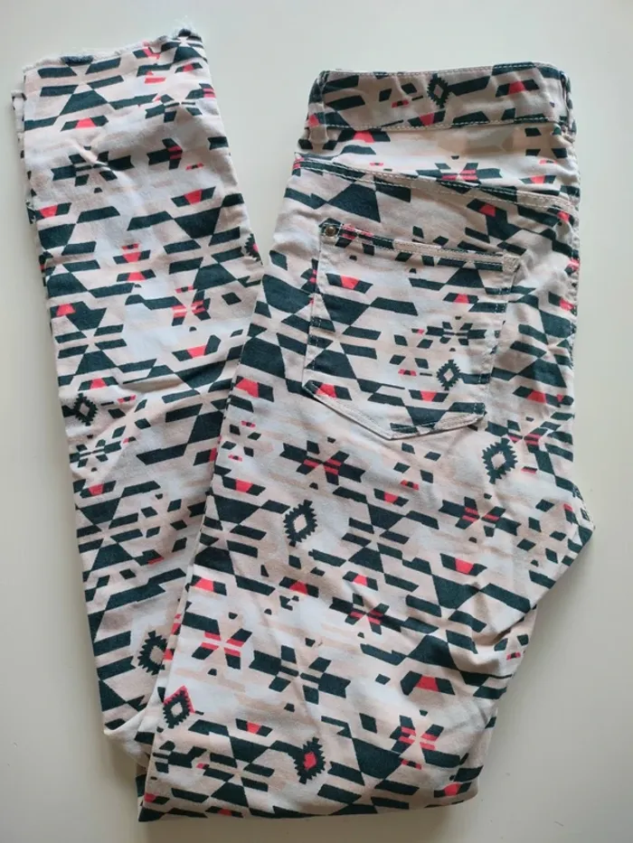 Pantalon Motifs H&M 38 - photo numéro 3