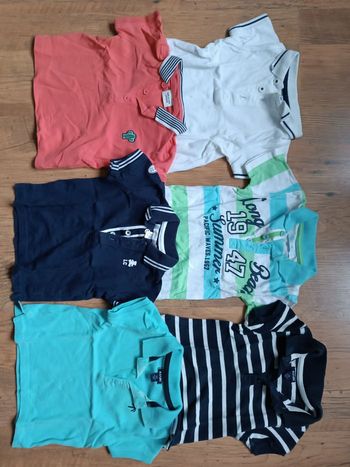 Polo manches courtes garçon 6 mois