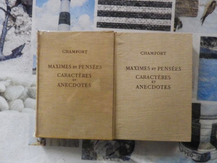 Maximes et Pensées Caractères et Anecdotes Chamfort 1953