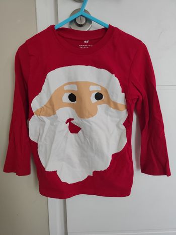 T-shirt manche longue Père Noël 3-4 ans