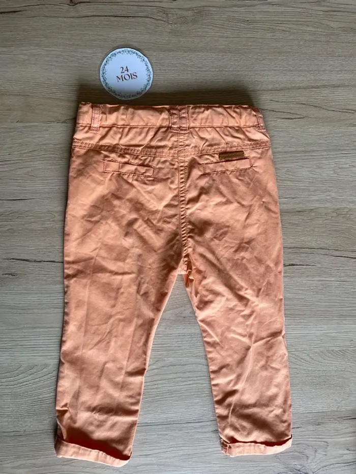 Pantalon orange mi-saison coupe slim mixte bébé 23 mois Tape à l’œil - photo numéro 3