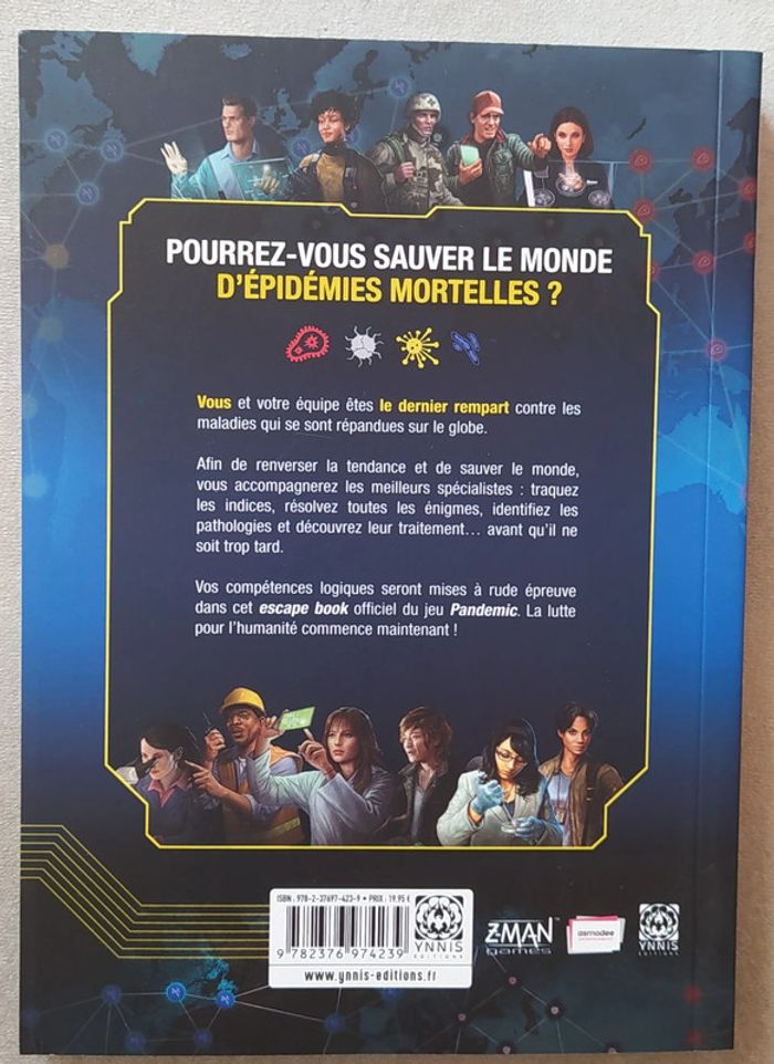 Pandemic Escape Book - Livre jeu neuf, prix ferme - photo numéro 2