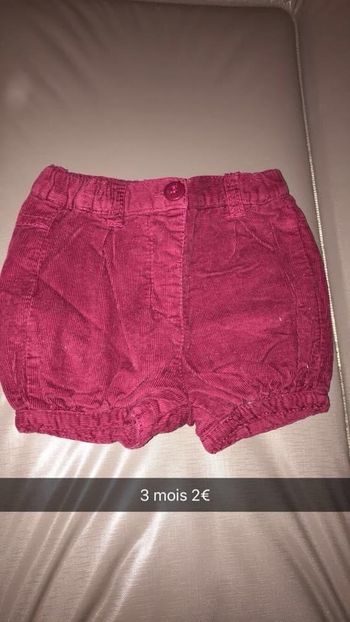 Short en velours