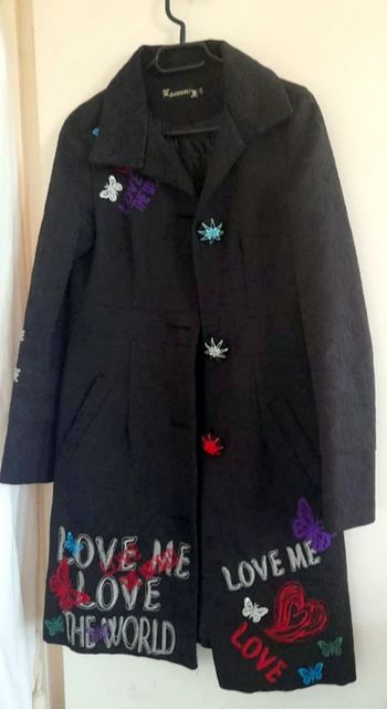 Manteau noir customé