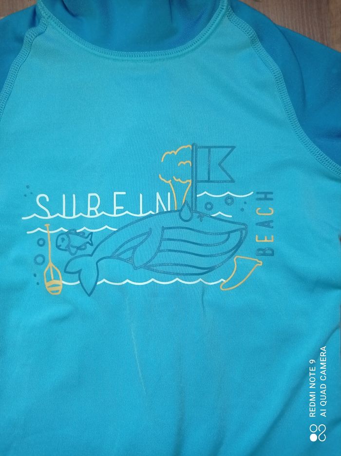 Combinaison anti-UV bleue, Decathlon, taille 18 mois - photo numéro 2