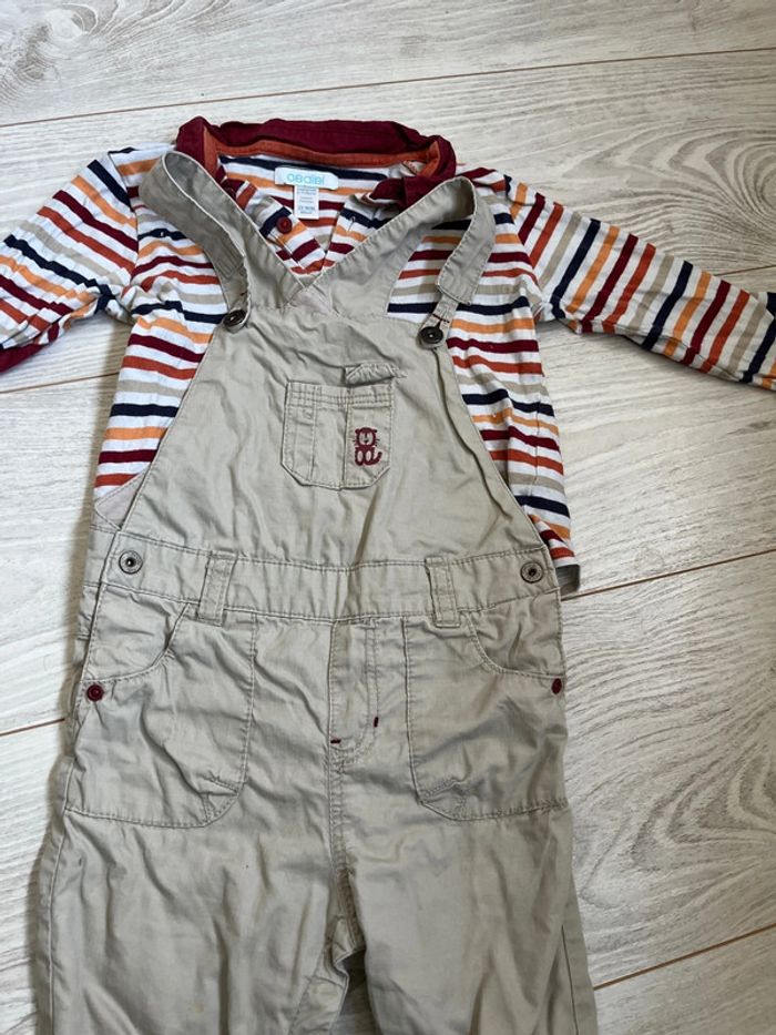 Tenue salopette t-shirt 18 mois - photo numéro 3
