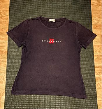 Tee Shirt Burberry Taille S Femme Noir Coton