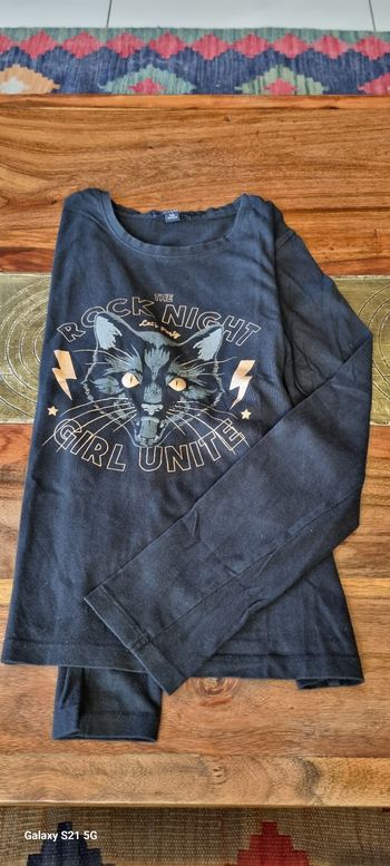 T-shirt manche longue à motif