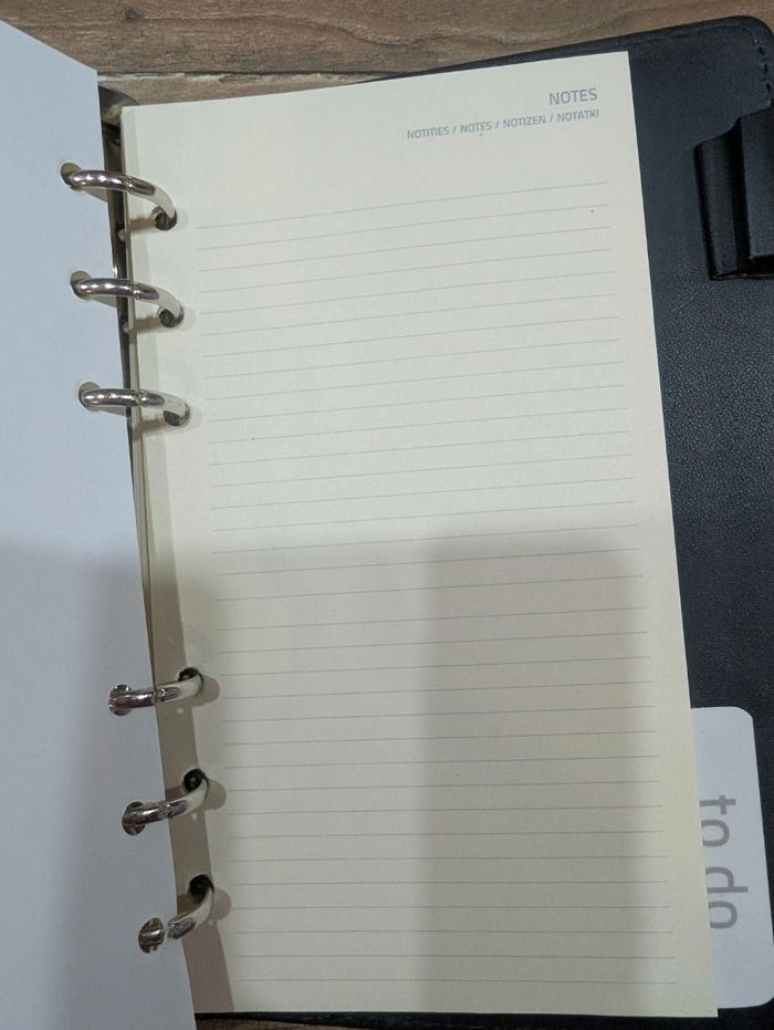 Agenda organiseur rechargeable avec porte carte - photo numéro 8