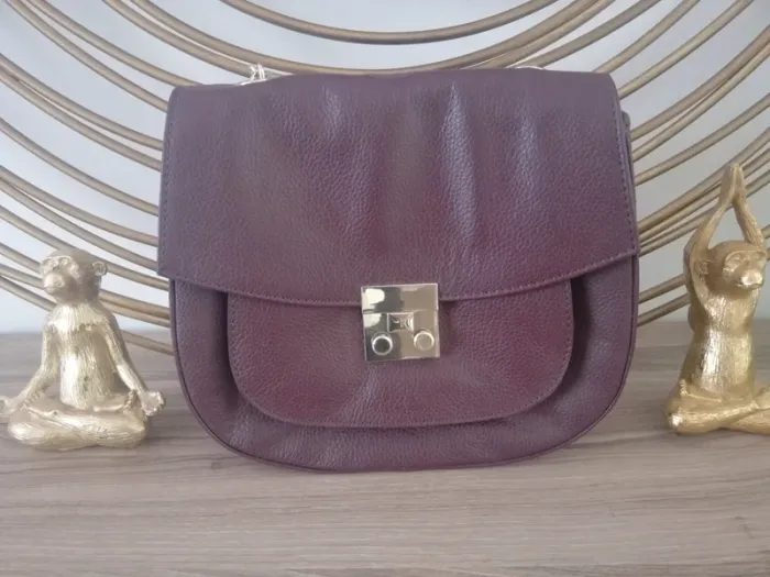 Sac à main en cuir Ashwood bordeaux - photo numéro 6