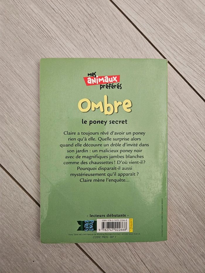 Livre 100% animaux Ombre Le poney secret - photo numéro 2