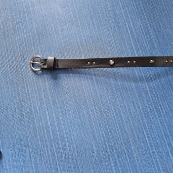 Ceinture 100cm noir a strass