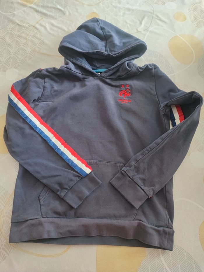 Sweat à capuche équipe de France de football 14 ans