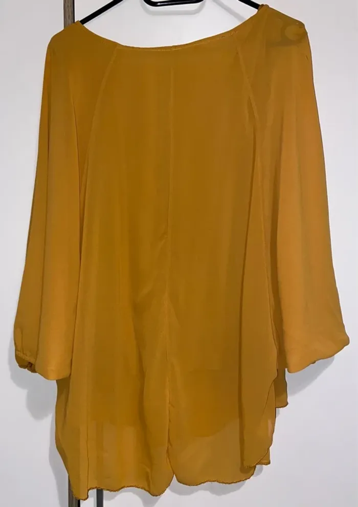 Blouse fluide moutarde - photo numéro 5