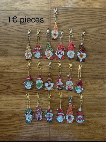 Porte cles peinture diamant